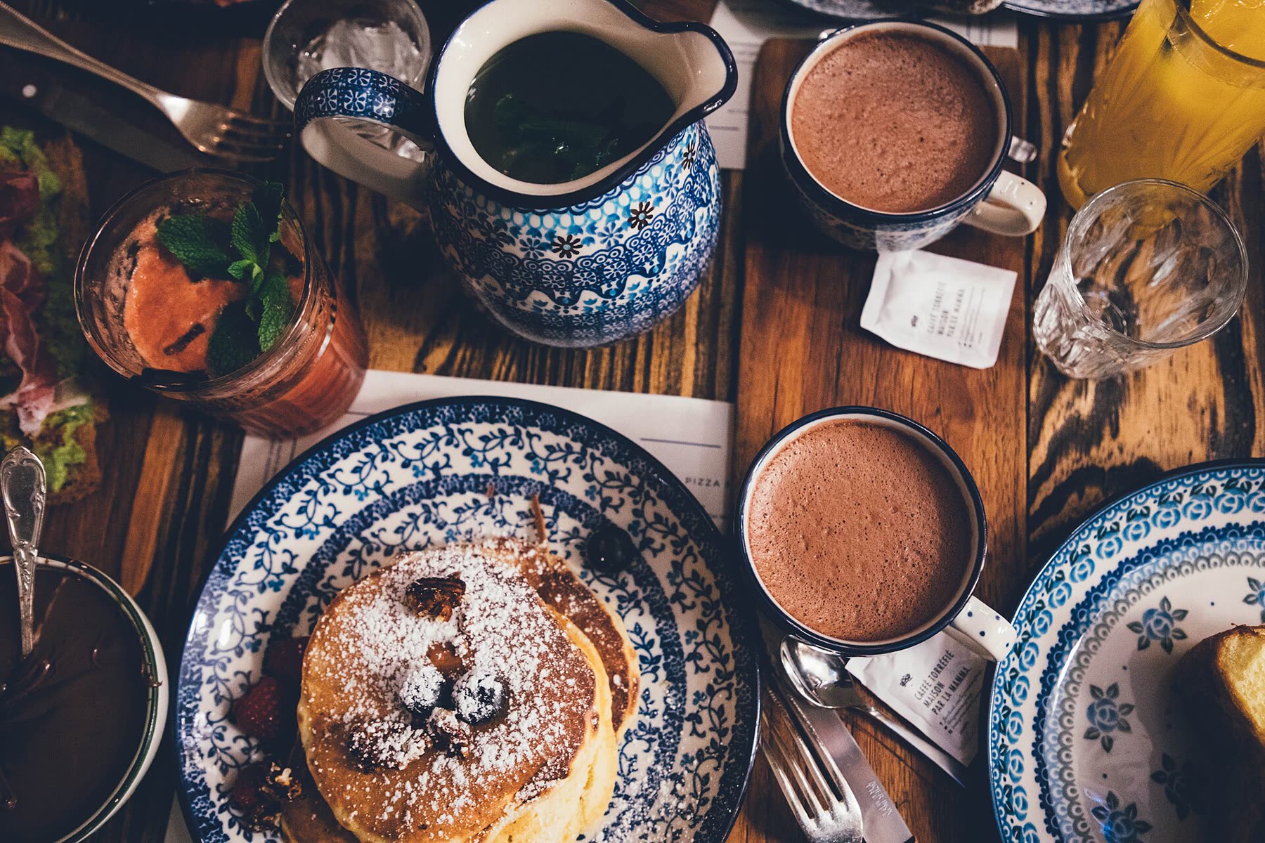 Breakfast table